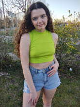 Load image into Gallery viewer, Neon Open Back Crop Top