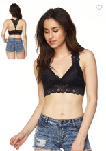 Load image into Gallery viewer, Black Lace Bralete