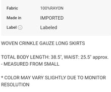 Load image into Gallery viewer, Split Skirt (3 color options)