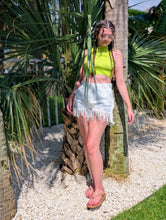 Load image into Gallery viewer, Neon Open Back Crop Top