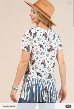 Load image into Gallery viewer, Print Fringe Top (3 print options)