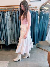 Load image into Gallery viewer, Bow Tie Tiered Maxi Skirt