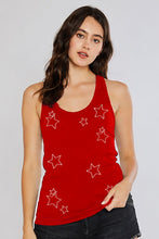 Load image into Gallery viewer, Embroidered Star Tank (3 color options)
