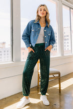 Load image into Gallery viewer, Sequin Joggers (small-curvy)
