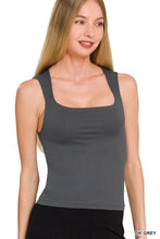 Load image into Gallery viewer, Square Neckline Tank (2 colors)
