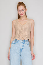 Load image into Gallery viewer, Crochet Vest
