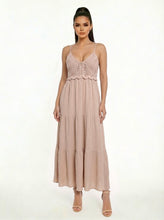 Load image into Gallery viewer, Crochet Taupe Dress
