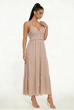 Load image into Gallery viewer, Crochet Taupe Dress

