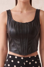 Load image into Gallery viewer, Faux Leather Corset
