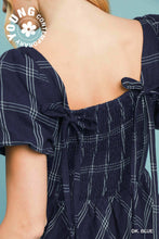 Load image into Gallery viewer, Puff Sleeve Plaid Mini
