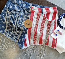 Load image into Gallery viewer, Rhinestone Flag Short
