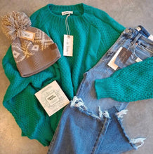 Load image into Gallery viewer, Emerald Cable Knit
