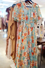 Load image into Gallery viewer, Seafoam Floral Dress
