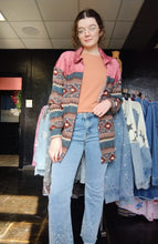 Load image into Gallery viewer, Dusty Rose Aztec Shacket
