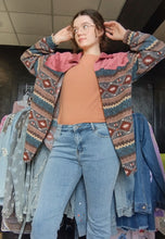 Load image into Gallery viewer, Dusty Rose Aztec Shacket
