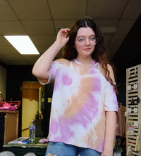 Load image into Gallery viewer, Tye Dye Cold Shoulder
