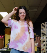 Load image into Gallery viewer, Tye Dye Cold Shoulder
