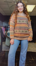 Load image into Gallery viewer, Taupe Print Sweater
