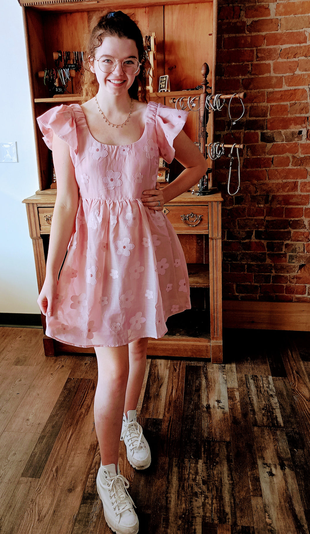 Pink Organza Dress