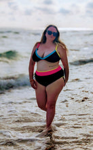 Load image into Gallery viewer, Black and Neon Bikini
