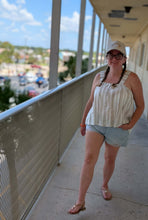 Load image into Gallery viewer, Linen Stripe Tank
