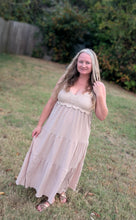 Load image into Gallery viewer, Crochet Taupe Dress
