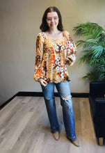 Load image into Gallery viewer, Fall Floral Blouse
