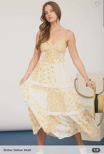 Load image into Gallery viewer, Spaghetti Strap Patchwork Dress
