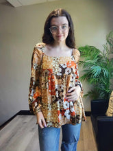 Load image into Gallery viewer, Fall Floral Blouse
