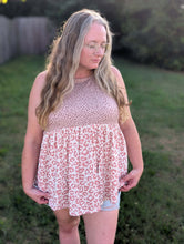 Load image into Gallery viewer, Leopard Babydoll Tank
