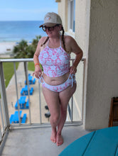 Load image into Gallery viewer, Pink Floral Swimsuit
