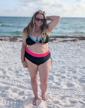 Load image into Gallery viewer, Black and Neon Bikini
