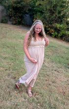Load image into Gallery viewer, Crochet Taupe Dress
