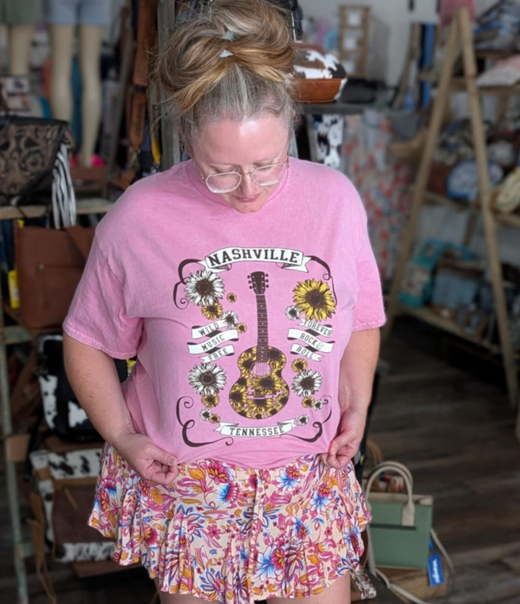 Nashville Sunflower Graphic Tee