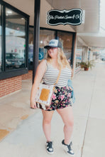 Load image into Gallery viewer, Stripe &amp; Floral Romper
