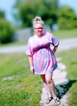 Load image into Gallery viewer, Tie Dye Cut Out Dress
