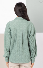 Load image into Gallery viewer, Cable Knit Shacket (3 color options)
