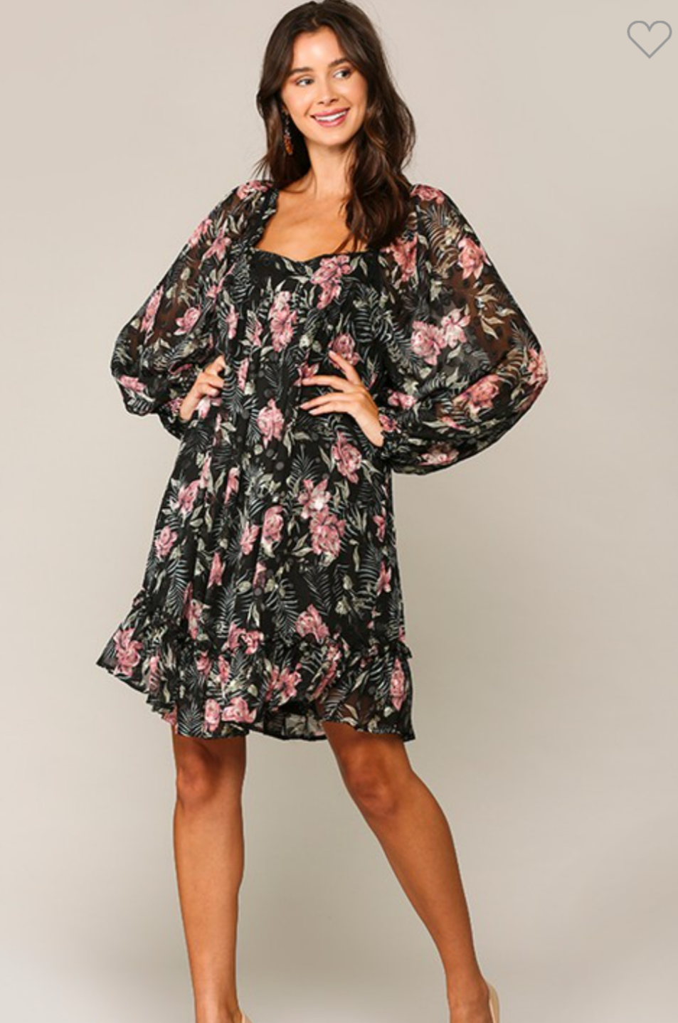 Floral Chiffon Dress