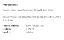 Load image into Gallery viewer, Curvy Floral Skirt
