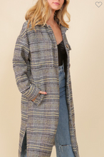 Load image into Gallery viewer, Long Plaid Jacket
