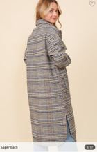 Load image into Gallery viewer, Long Plaid Jacket
