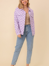 Load image into Gallery viewer, Lavender and Cream Jacket
