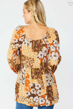 Load image into Gallery viewer, Fall Floral Blouse
