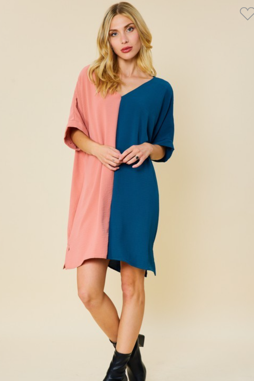 Vertical Color Block Dress