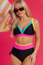 Load image into Gallery viewer, Black and Neon Bikini

