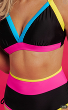 Load image into Gallery viewer, Black and Neon Bikini
