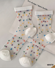 Load image into Gallery viewer, Mesh Dot Socks
