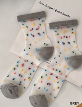 Load image into Gallery viewer, Mesh Dot Socks
