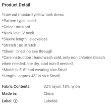 Load image into Gallery viewer, Mustard Summer Dress
