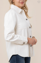 Load image into Gallery viewer, White Denim Shacket
